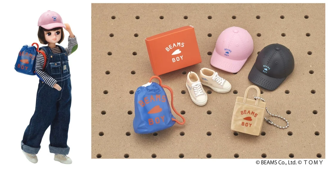 BEAMS BOY×リカちゃんの小物がガチャに。全国12月、3店舗は11月6日先行